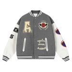 A chock Бейсбольная куртка унисекс, Красный - фото 8