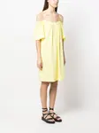 Платье миди с поясом KARL LAGERFELD, желтый - фото 3