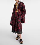 Двубортный блейзер с цветочным принтом Dries Van Noten, красный - фото 2