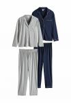 Пижама 2 PACK SET - Pyjama set THE SET, темно-синий - фото