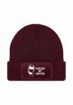 Шапка MoonWorks MIT PATCH SPRUCH FUELED BY COFFE, Bordeauxrot/Bordeaux - фото 2