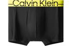 Мужские боксеры Calvin Klein, черные с желтой окантовкой - фото