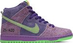 Лимитированные кроссовки Nike Dunk High Pro SB 'Reverse Skunk', фиолетовый - фото 2