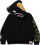Худи BAPE Giant Shark Full Zip Hoodie Black, черный - фото 2