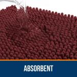 Коврик для ванной Olanly, 60х40 см, красно-коричневый - фото 3