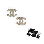 Серьги Hollow Cc Logo CHANEL - фото