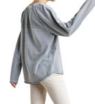 Топ с необработанным краем Mineral Washed серого цвета umgee - фото 2