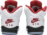 Кроссовки Air Jordan 5 Retro GS Fire Red 2020, белый - фото 6