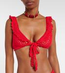 Бюстье крючком Brigitte Anna Kosturova, красный - фото 4