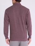 Пуловер U.S. Polo Assn 1/4 Zip Mock Neck Flatback, коричневый - фото 3