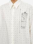 MM6 Maison Margiela рубашка в горох, белый - фото 6