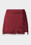 Юбка Even&Odd Mini skirt, Cabernet/Dark Red - фото 5