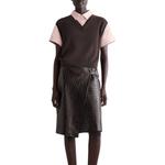 COS Футболка Women's Dark Brown/Pink - фото