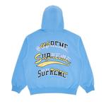 Толстовка Supreme Multi Logos Hooded Sweatshirt, Light Blue - фото