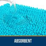 Коврик для ванной Olanly, 77х51 см, бирюзовый - фото 3