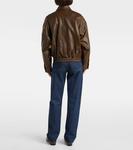 Кожаная курка-бомбер Eugene Staud, Truffle - фото 3