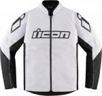 Куртка Icon Hooligan мотоциклетная, черный/белый - фото 2