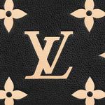 Двухзамковая сумочка-пудреница двухцветная Monogram черный/коричневый LOUIS VUITTON - фото 5