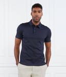 Футболка поло мужская Boss облегающего кроя однотонная, синий - фото 3