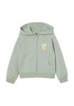 Толстовка Vertbaudet Zip-up sweatshirt, Salbeigrün/Green - фото