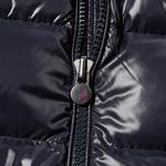 Пуховик Майа Moncler, тёмно-синий - фото 4