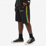 Шорты Palm Angels Exodus Track Short 'Black/White', черный - фото 5