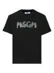 Футболка с логотипом MSGM Kids, черный - фото