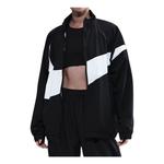 Куртка (WMNS) Nike Oversized Woven Jacket 'Black White' - фото