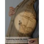 Парка WenVen Winter Thicken Cotton Warm With Removable Hood, бежевый - фото 6