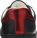 Кроссовки Gucci Ace Stripe Leather Black, черный - фото 8