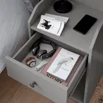Прикроватная тумба Ikea Hauga 40x36, серый - фото 4