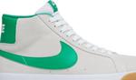 Кроссовки Nike Zoom Blazer Mid SB 'White Lucky Green', белый - фото 3