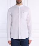 Рубашка льняная Tommy Jeans Мао, белый - фото