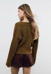 Кардиган Stradivarius Cardigan, Khaki - фото 3