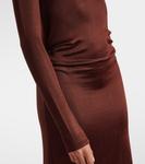 Платье Luella из джерси с драпировкой Tove, бордовый - фото 5