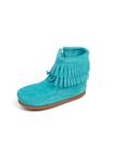 Minnetonka Ботинки 'Double fringe' в цвете Turquoise - фото 4
