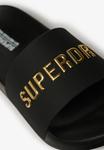 Мюли LOGO Superdry, черный - фото