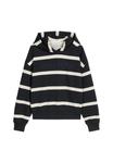 Худи Marc O'Polo Hoodie, Black White/Black - фото 6