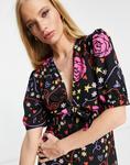 Платье миди с ярким абстрактным принтом ASOS DESIGN - фото 4