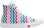 Кроссовки Converse Wmns Chuck Taylor All Star High Zigzag, белый - фото