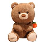 Tranquility and elegance Ruyi Brown Bear, Cute Sitting Pose Dolls Plush Doll - фото