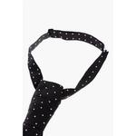 Шелковый галстук-аскот в горошек Corneliani, черный - фото 3