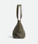Small intrecciato zipped tote BOTTEGA VENETA, кипарис - фото 4