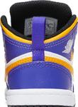 Кроссовки Air Jordan 1 Mid TD Lakers, фиолетовый - фото 7