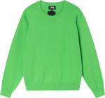 Свитер Stussy Bent Crown Sweater 'Lime', зеленый - фото