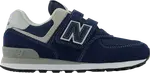 Кроссовки New Balance 574 Hook and Loop Little Kid 'Core Pack - Navy', синий - фото 2