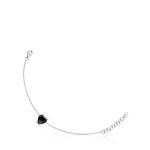 Браслет Tous Color Pills Heart With Onyx, серебро - фото 2