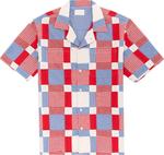 Рубашка Aimé Leon Dore Patchwork Leisure Shirt 'Rainbow Multicolor', красный - фото 2