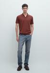 Поло Massimo Dutti V-NECK , Mottled Bordeaux - фото 2