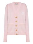Balmain кардиган с вышивкой, розовый - фото